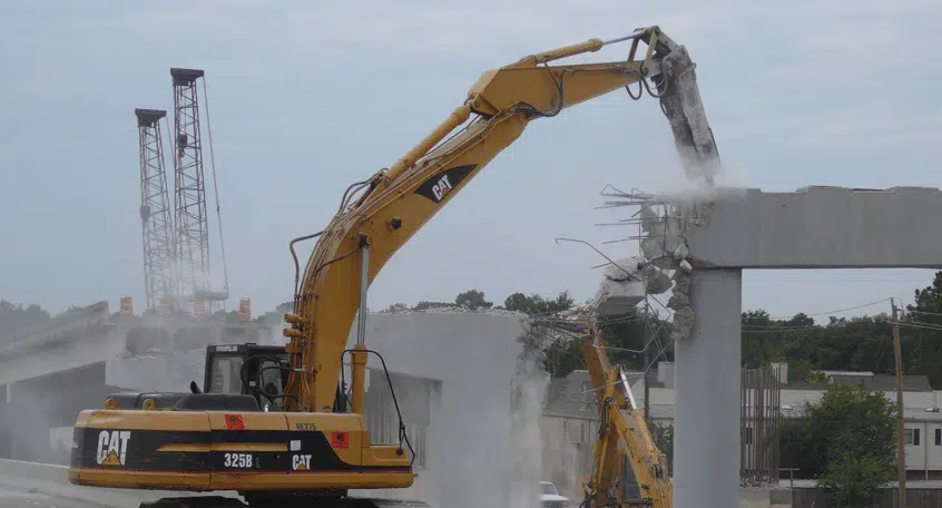 Demolition of IH 10 W / Beltway 8 Interchange