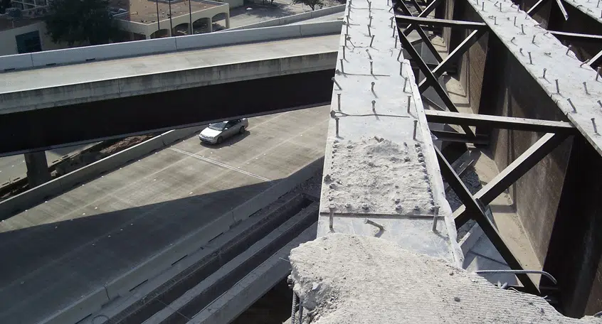 Demolition of IH 10 W / Beltway 8 Interchange