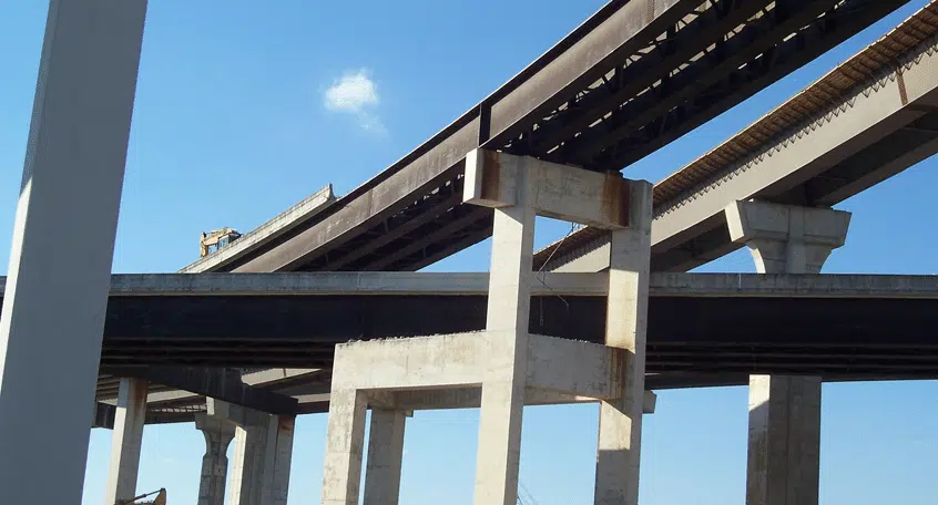 Demolition of IH 10 W / Beltway 8 Interchange